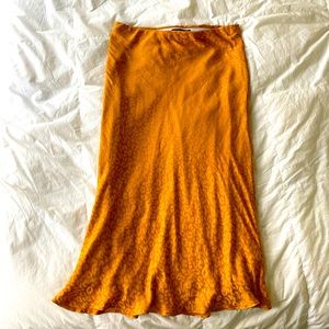 Banana Republic Midi Cheetah Print Skirt